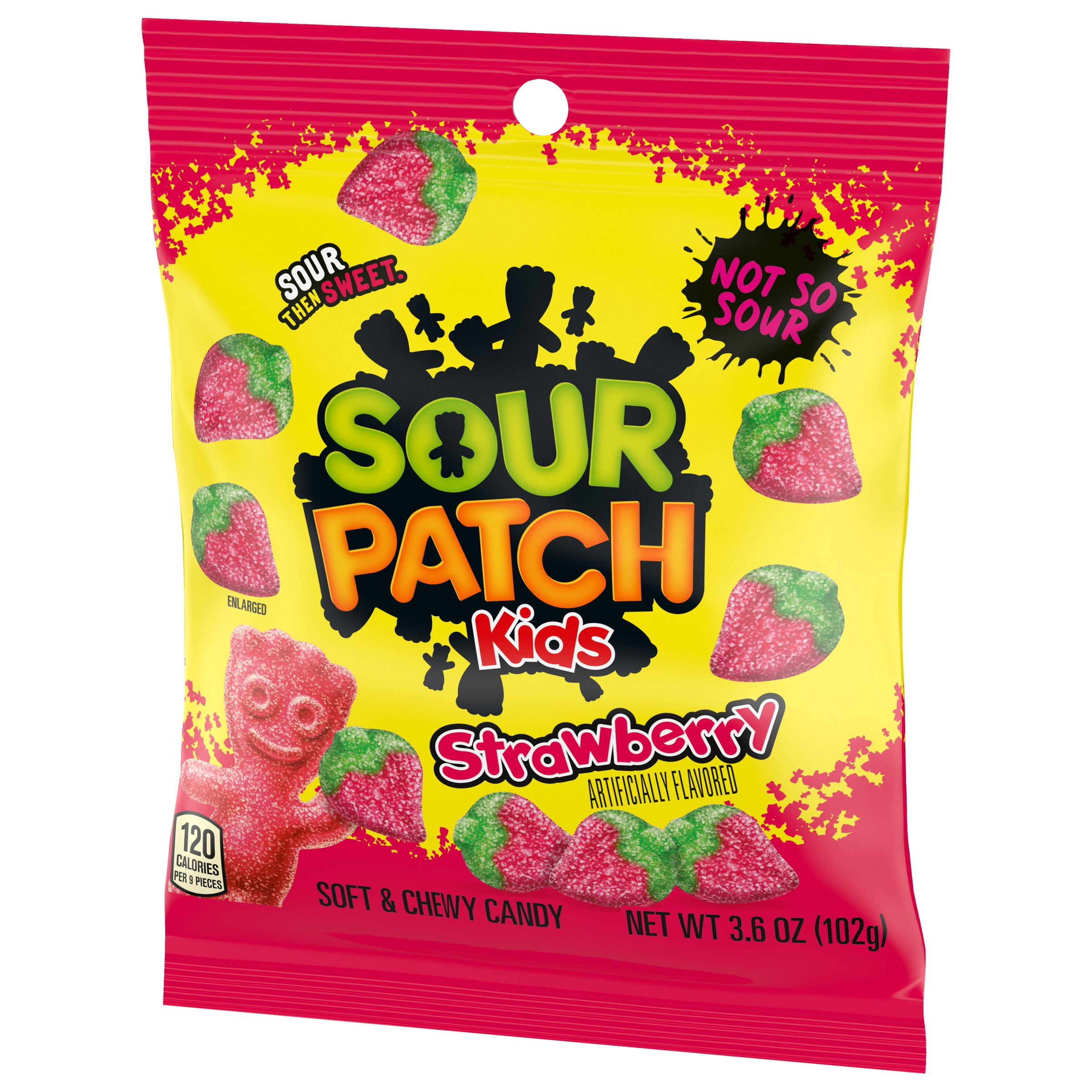 Sour Patch Kids Strawberry Soft and Chewy Candy 3.6 oz Walmart