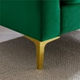 thumbnail image 4 of FOA Micheline 32 inch Wide Modern Velvet Accent Chair in Green, 4 of 8