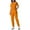 Yellow, variant on Amvlyk 2 Piece Sets for Women Summer Button Down Short Sleeve Tops Wide Leg Pants with Pockets Tracksuit Sets Casual Workout Outfits Fashion Two Piece Lounge Sets for Vacation Running Travel Outfits
