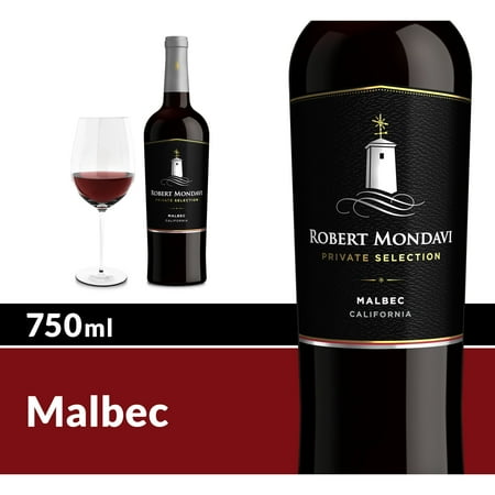 Robert Mondavi Private Selection Malbec Red Wine, 750 mL Bottle, 13.5% ABV