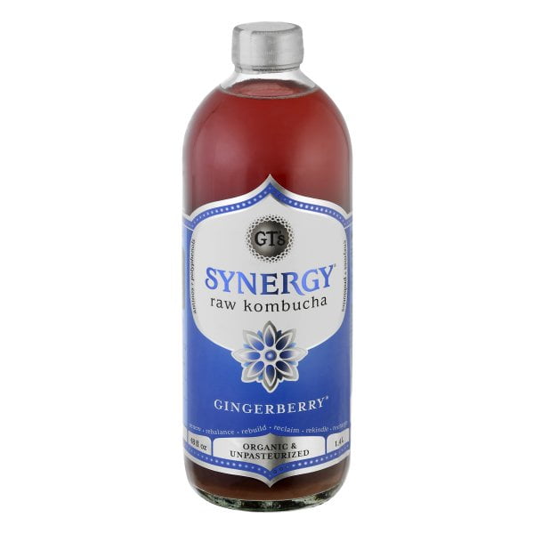 Gts Synergy Organic Enlightened Gingerberry Kombucha 48 Fluid Ounce -- 6 Per Case - Walmartcom