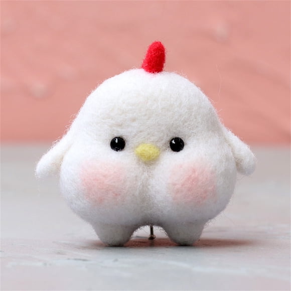 Agiferg Mignon Animal Modèle à la Main Bricolage Feutres de Laine Matériel de Production Paquet