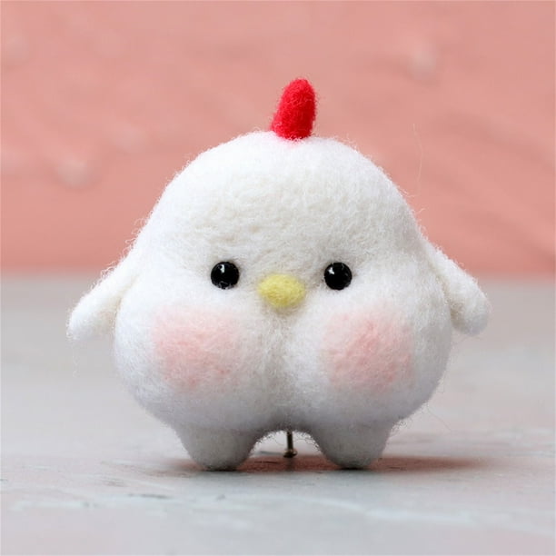TANGNADE Cute Animal Pattern Handmade DIY Poke Wool Felts Material Production Package TANGNADE Cute Animal Pattern Handmade DIY Poke Wool Felts Material Production Package