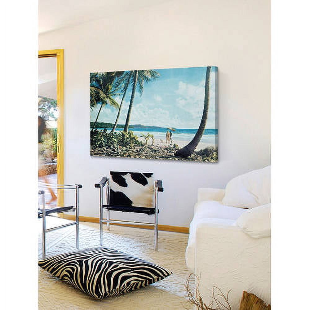 "Leaning Palms" Painting Print on Wrapped Canvas