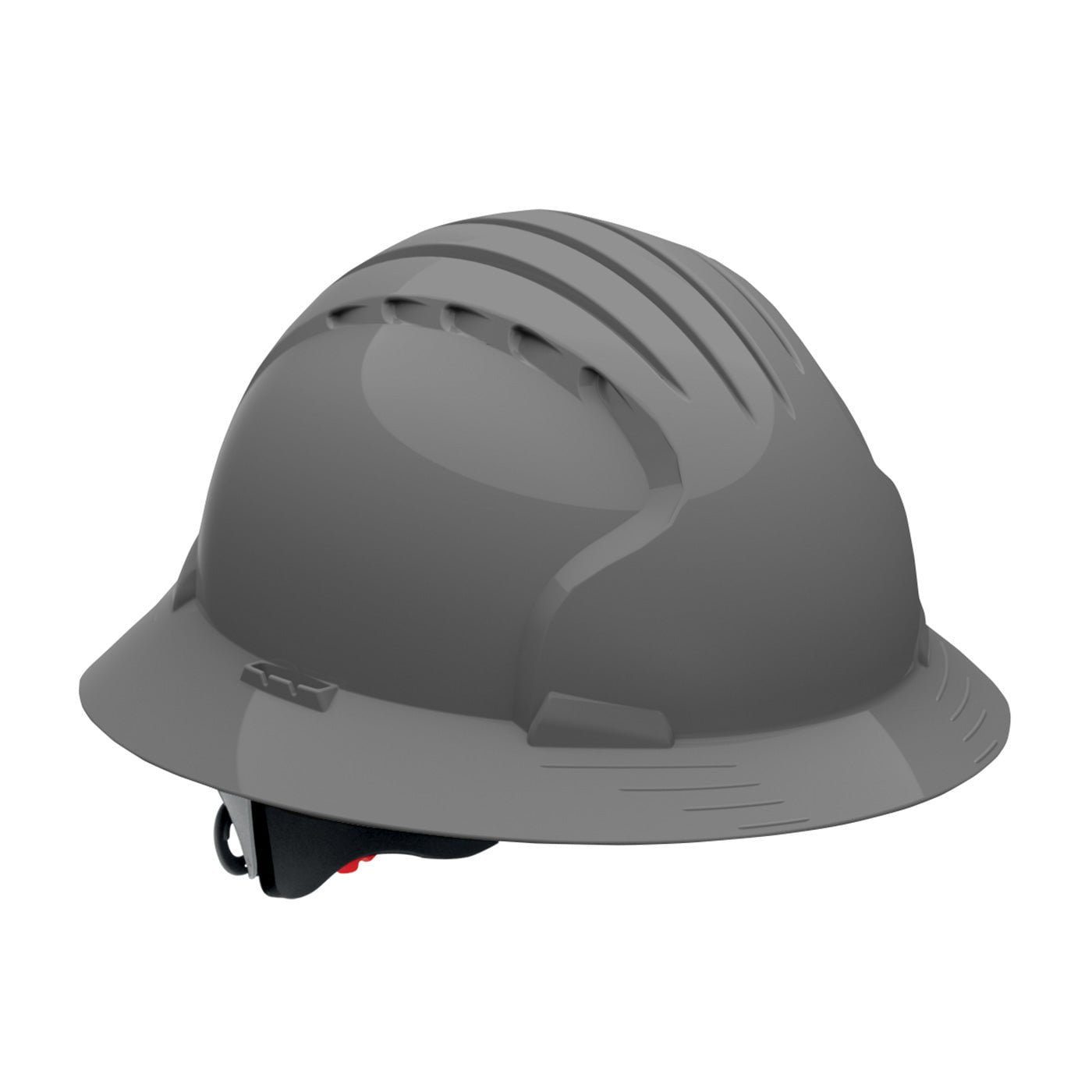Evolution Deluxe 6161 Full Brim Hard Hat with HDPE Shell, 6-Point Polyester Suspension and Wheel Ratchet Adjustment