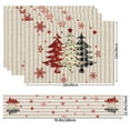thumbnail image 3 of hengsof Christmas Linen Placemats Table Runner Set Printed Decor for Party Restaurant Dining Tables Tableware Insulation Home Festive Displays Perfect for Christmas, 3 of 6