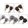 thumbnail image 3 of Long Fur Wolf Paws Gloves 1 Pair Animal Roleplay Furry Accessory Puppy Paws, 3 of 5