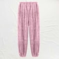 thumbnail image 2 of JJHGVB Flannel Pajama Pants Women Baggy Pajama Pants Comfy Pajama Pants Women's Flannel Pajama Pants Women Pants Casual Men's Fuzzy Pajama Pants Fleece Pants Pink M, 2 of 3
