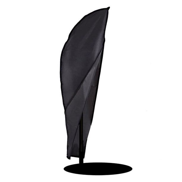 Funda para sombrilla de patio con cremallera, impermeable, tipo banana, voladiza