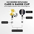thumbnail image 6 of Bravoul Heavy-Duty Retractable Badge Reel with 360 °   Rotating Clip - ID Card Holder, Detachable Lanyard, 6 of 9