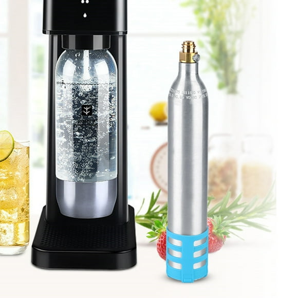 TOPINCN Soda Cylinder,0.6L Refillable Soda Bottle Spare Reusable CO2 Cylinder Accessory for Soda Machines,Soda Bottle
