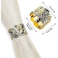 thumbnail image 1 of Napkin Rings,napkin Rings,leaf Napkins Rings Set Of 6 Exquisite Gold Napkin Ring, 1 of 4