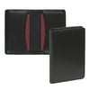 Samsill Regal Leather Business Card Wallet, 25 Card Cap, 2 x 3 1/2 Cards, Black -SAM81220