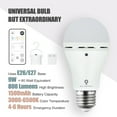 10 Pack Omni Rechargeable Emergency Battery Powered Light Bulbs with