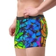 thumbnail image 4 of Kll Multicolored Butterflies Men'S Cotton Boxer Briefs Underwear-Xx-Large, 4 of 9