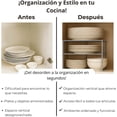 thumbnail image 3 of Esquinero Organizador de Platos 3 Niveles Gris, 3 of 6