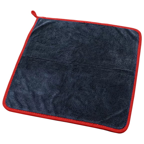 1Pcs Reusable Microfiber Cleaning Cloths for Bathroom Kitchen Car Household, 8X12In (Black1)