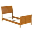 thumbnail image 3 of Portland Twin XL Wood Foundation Bed Frame with Matching Footboard  Light Toffee, 3 of 9
