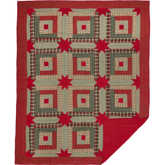 Forreston Cabin Twin Quilt 86x68