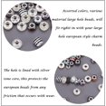 thumbnail image 4 of 1Box 54 Pcs Mixed Style and Colors European Beads Large Hole Acrylic Rhinestone Beads for DIY Crafts Bracelets Necklaces Jewelry Making, 4 of 7