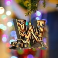 thumbnail image 5 of Beautynvta 26 Initial Letter Construction Vehicles Hanging Ornaments, Acrylic Christmas Alphabet Building Vehicle Pendant, Personalized Gifts Letter Hanging Ornament for Xmas Decor, W, 5 of 5