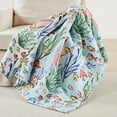 thumbnail image 2 of Levtex Home - Sancti Petri - Throw - Coastal - Yellow Blue Green Coral - Quilt (50x60in.) and Sham 50x60in. - Cotton/Cotton, 2 of 4