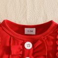 thumbnail image 4 of Enyan Baby Girl Clothes Newborn Fall Winter Outfit Ruffled Long Sleeve Romper Lace Dress Headband Stocking 4Piece Skirt Set 0-18 Months Red,12-18 Months, 4 of 6