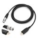 thumbnail image 5 of Cable de micrófono hembra USB a XLR Bling Bling profesional alto rendimiento, 5 of 12