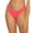 Grapefruit, variant on Becca by Rebecca Virtue Womens Ribbed Polyester Swim Bottom Separates