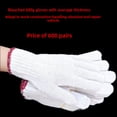 thumbnail image 1 of Guantes de protección laboral de hilo de algodón puro para construcción, engrosados, resistentes al desgaste, resistentes a las manchas, para reparación de automóviles, guantes de hilo de cártamo, 1 of 2