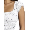 thumbnail image 5 of Mills by Millie Bobby Brown Women's Short Sleeve Smock Blouse, Sizes XXS-XXL, 5 of 5