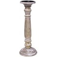 thumbnail image 2 of Hosley 14 inch High, Distressed Wood Pillar Holder, 2 of 3