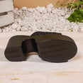 thumbnail image 4 of Eltusu Women Slide Sandals, Casual High Heel Open Toe No Slip Ladies Shoes Black Size 7, 4 of 9