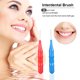 thumbnail image 2 of Cepillos interdentales de 2.5mm, 50 unidades, rojo y azul, para una limpieza profunda entre dientes, hechos de plástico y nylon de alta calidad, cómodos y duraderos, con cubierta protectora, 2 of 6