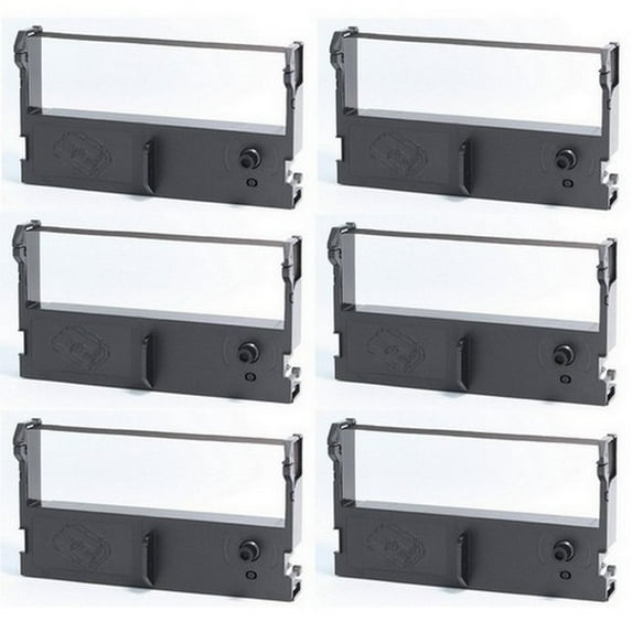 PrinterDash Compatible Replacement for Citizen CD-S500/CSD-S501/CD-S503 Black P.O.S. Printer Ribbons (6/PK) (CIN011030B)