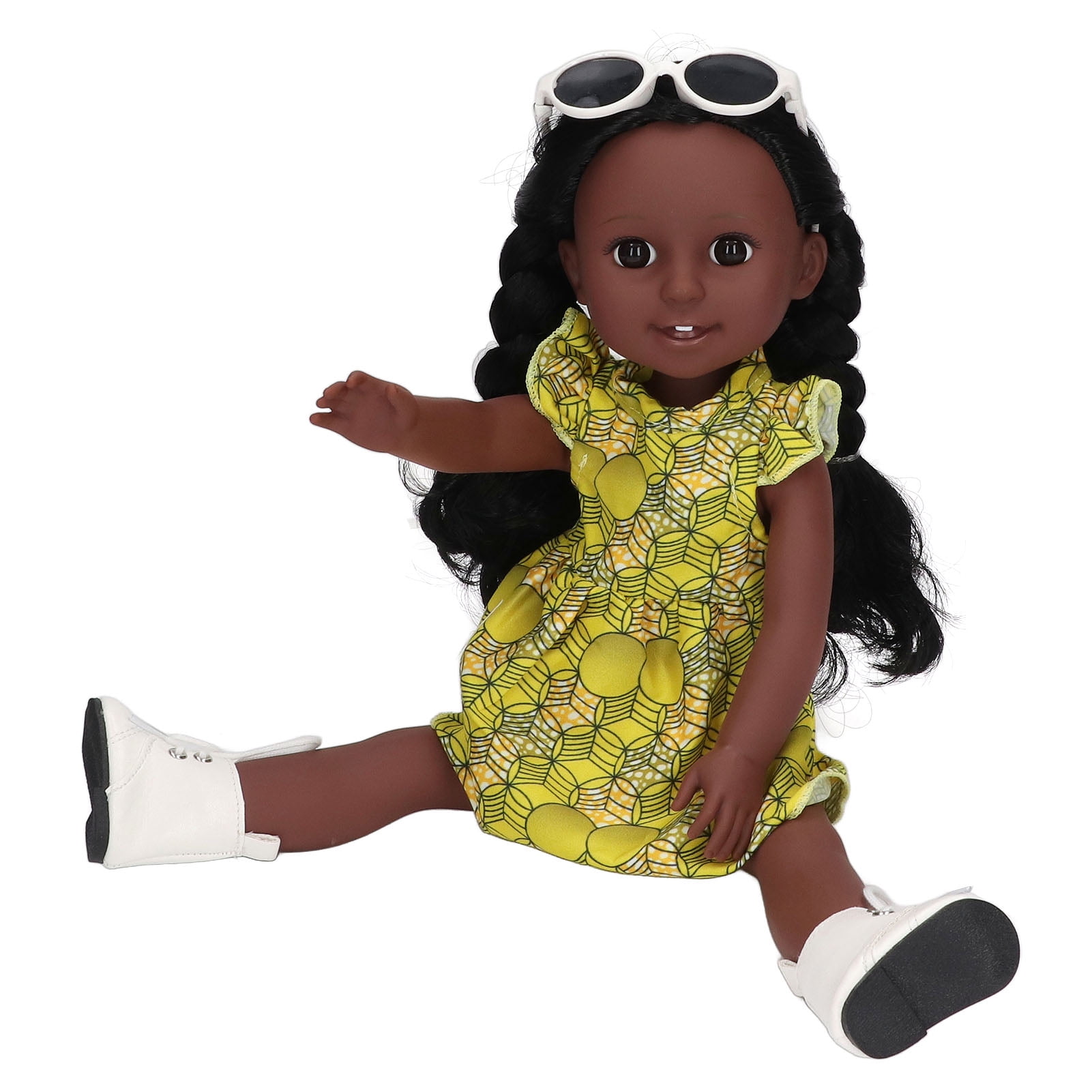 Black Doll, Birthday Gift Exquisite Girl Doll Lovely For Home Bedroom