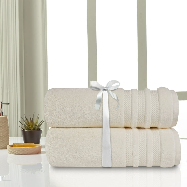 Trident 12 Piece Luxury Bathroom Towels, 2 Bath Towels, 4 Hand Towels, 6 Wash Cloths, 100% Pure Cotton Shower Towels for Gifting, Bathroom, Gym