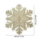 thumbnail image 3 of Manteles individuales redondos con forma de copo de nieve | Manteles de PVC lavables, resistentes al calor y a las manchas, de 43 cm de diámetro | Manteles individuales decorativos dorados, rojos y, 3 of 6