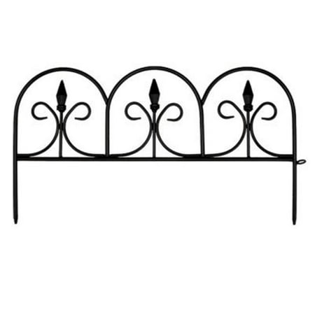 Resin Fleur De Lis - EmscoGroup 2083HD Resin Victorian Fleur De Lis Garden Fence, 18 ft.