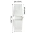 thumbnail image 3 of YFTDEF Travel Toothbrush Storage Set, Portable Mouthwash Cup, Plastic Organizer, Compact Bathroom Accessory, Ideal for Travel, Family Oral Care Solution, 3 of 4