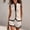 White, variant on Floleo Women Stand Collar Contrast Scalloped Trim Sleeveless Button Vest Elastic Waist Pocket Shorts Two Piece Set For Summer Daily Travel Casual Outfits (White,XL)