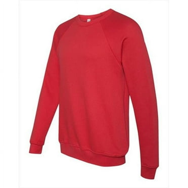 Bella-Canvas C3901 Unisex Sponge Fleece Crew Neck Sweatshirt - Red - 2X
