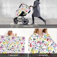 thumbnail image 6 of Daiia Undersea Seahorse Pattern Car Seat Cover for Babies, Mom Nursing Covers Breastfeeding Scarf, Multi Use Infant Carseat Canopy for Newborn Carrier/Stroller, 6 of 9