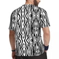 thumbnail image 4 of Classic Zebra Gym T Shirt Black and White Animal Print Hip Hop T-Shirts Man Casual Tshirt, 4 of 5