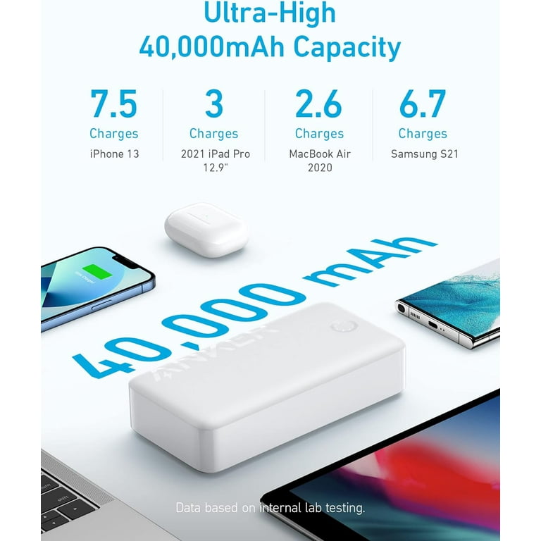 Anker Portable Charger, Power Bank, 40,000mAh 30W Battery Pack with USB-C High-Speed Charging, for MacBook, iPhone iPhone 15/15 Plus/15 Pro/15 Pro Anker Portable Charger, Power Bank, 40,000mAh 30W Battery Pack with USB-C High-Speed Charging, for MacBook, iPhone iPhone 15/15 Plus/15 Pro/15 Pro