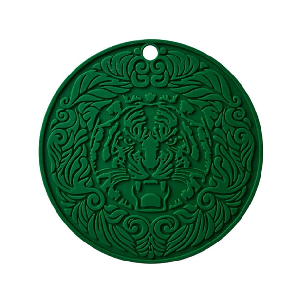 Matsuzay Alfombrilla de silicona con aislamiento térmico, mantel individual circular, soporte antiescaldado, para cocinar en el hogar, Type2 NO2