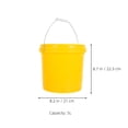 thumbnail image 2 of TABLZONE Yellow Plastic Storage Bucket with Leakproof Lid, Handle for Household Cleaning, Organizing and Storage Solutions, 2 of 8