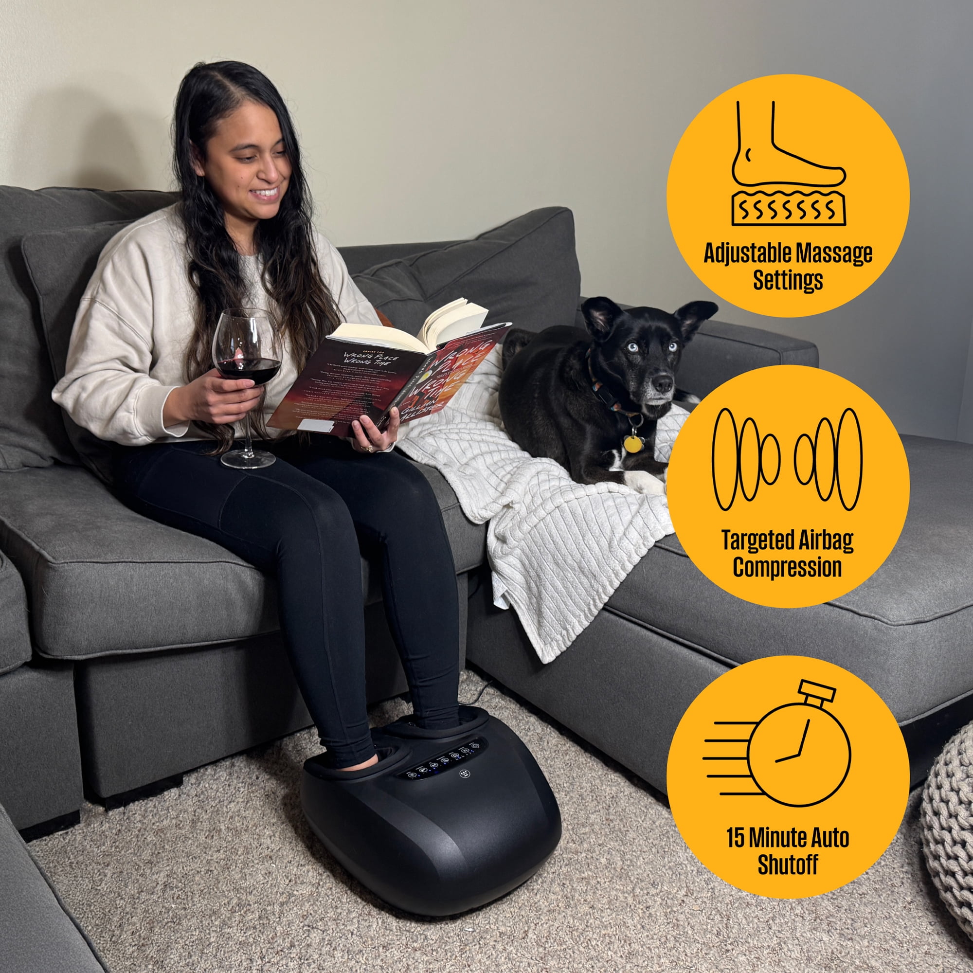 Westinghouse Shiatsu Foot Massager w/ Heat & Air Compression
