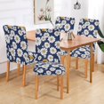 thumbnail image 2 of Yayeee 2 Pack Dining Chair Covers Stretch Parson Chairs Slipcovers Seat Protector, Retro Daisy Pattern, 2 of 6
