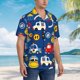 thumbnail image 3 of Fotbe Animals Rescue Team Camisa Hawaiana para Hombre Unisex – Camisa Casual de Verano con Botones de Manga Corta de Algodón y Lino,Medium, 3 of 7